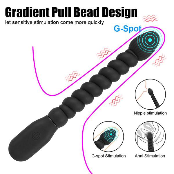 10 Speed Dual Motor Vibrators Stimulator Sex Toys for Men Women Prostate Massage Anal Beads USB Charge Vibrators