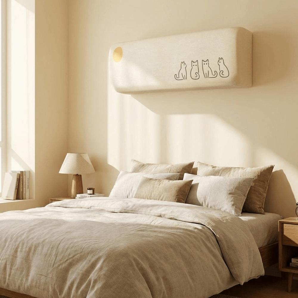 Elastic Fabric Air Conditioner Cover Dust-proof All-Inclusive Dust Covers  Easy Cleaning