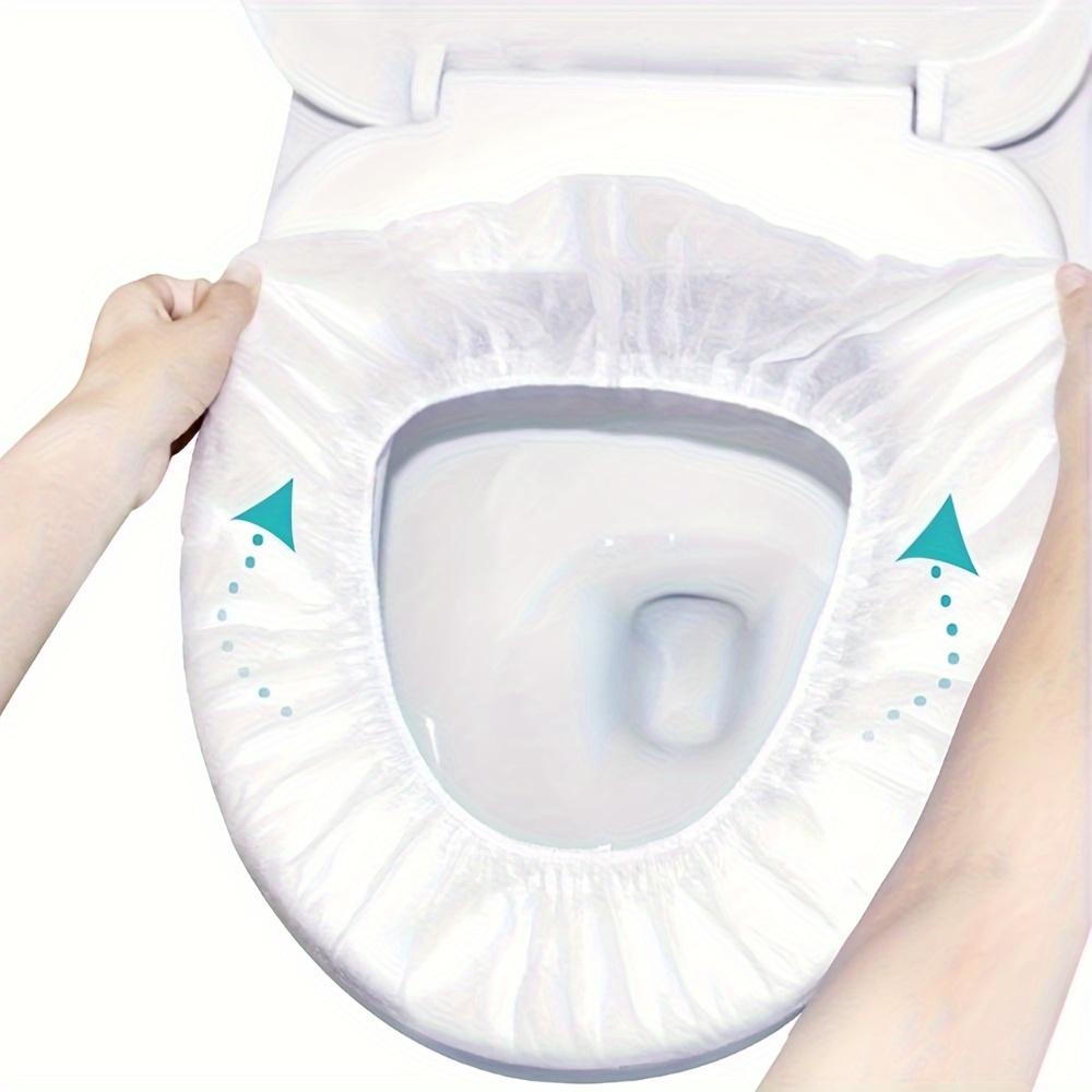 10pcs Disposable Toilet Seat Covers, Waterproof & Dust-Proof, Individually Wrapped - Hygienic & Convenient for Travel and Public Restrooms