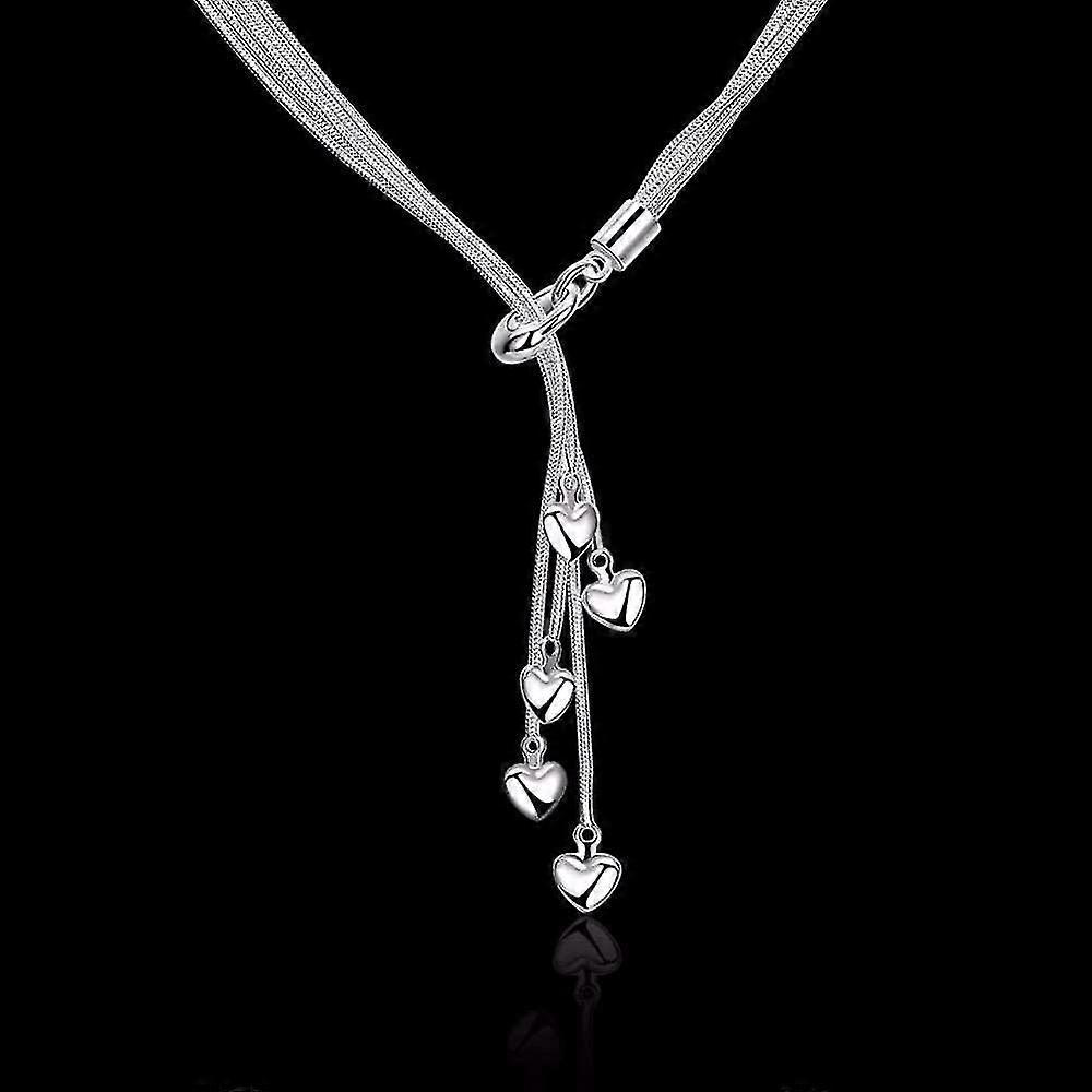 95 Sterling Silver Necklace Necklace Long Necklace Five-star Maxi Necklace