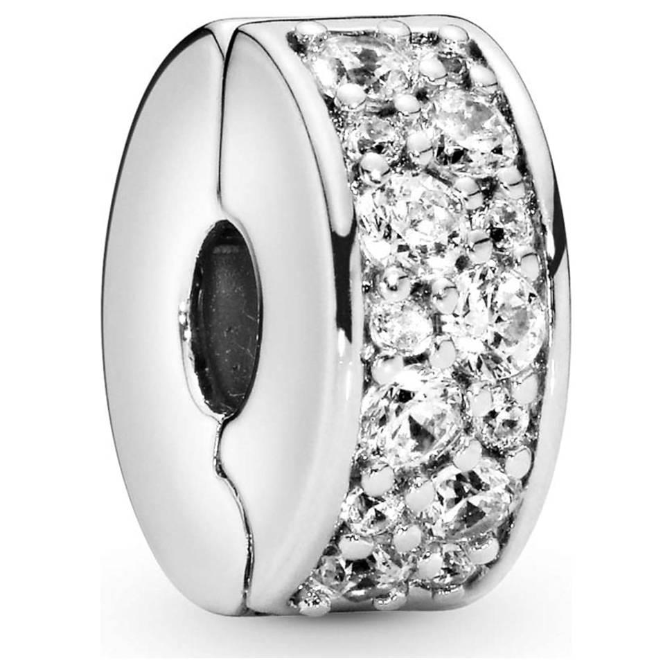 Pandora 791817CZ Clip-Charm mit klarem Pavé-Anhänger