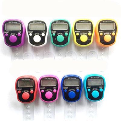 Portable Luminous Ring-type Digital Hand Tally Counter Random Color