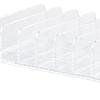 Clear Plastic Makeup Palettes Organizer Divided Sections Cosmetics Stand Rack Holder For Eyeshadows