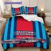 Martini Heritage Theme Bedding (1 * duvet cover + 2 * pillowcase, without core) 2D Flat Christmas birthday gift Bedding set Duvet cover and pillowcase