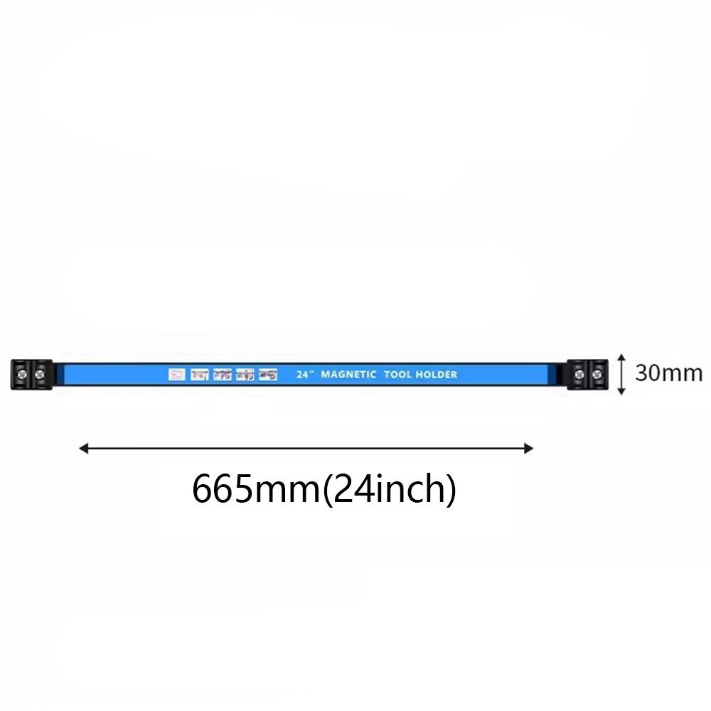 8/12/18/24Inch Strong Magnetic Tool Holder Heavy Duty Magnetic Tool Bar Strip Space Saving Storage Rack for Workshop Garage Home
