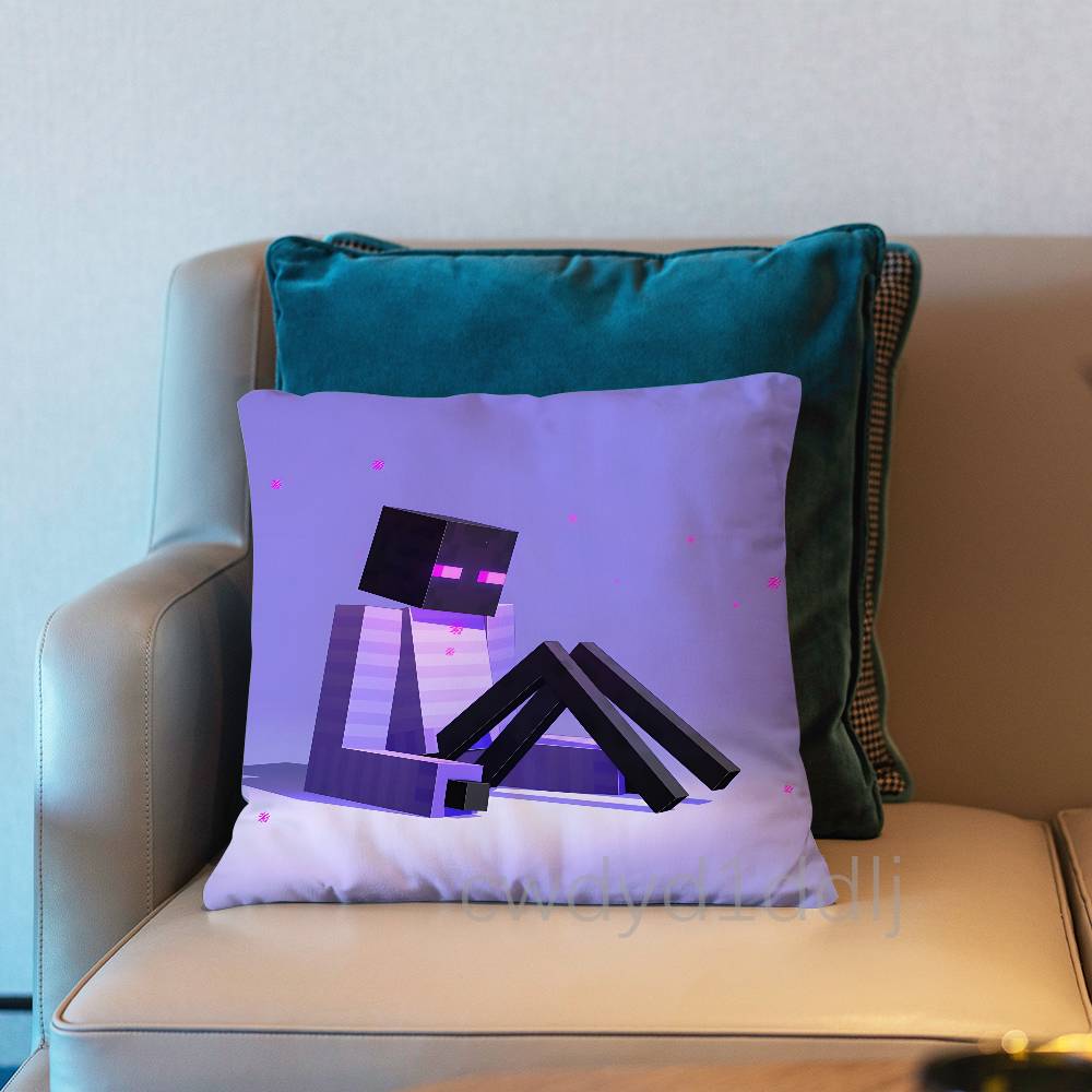 

EEnderman Anime Pillowcases Cute Funny Pillow Case For Wedding Party Home Decor Comfy Pillow Cover 30x30cm