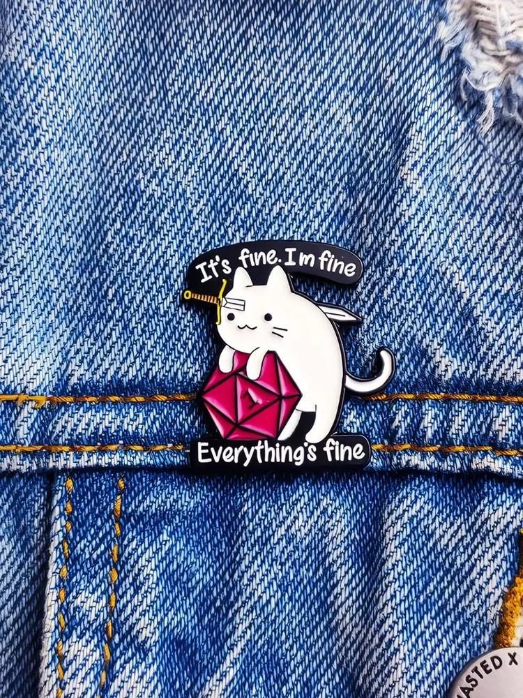 Tecknad Söt Rolig Kreativ Legering Brosch Kreativa Tillbehör Märke