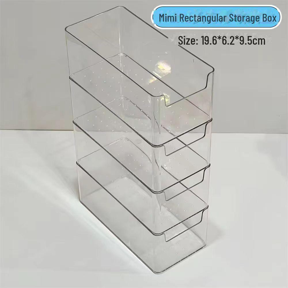 

Акриловый прозрачный настольный ящик для хранения косметики, чайных пакетиков и всякой всячины