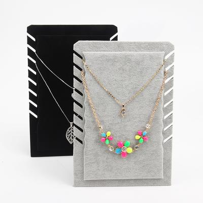 Black Vevlet Necklace Pendant Display Storage Board Stand Jewelry Organizer Holder Case Rack