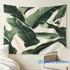Große Tropische Blatt Wandteppich Wandbehang Botanisch Dschungel Druck Boho Grün Monstera Pflanzenmuster Wandteppich Dekor Kunst