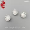 S999 Sterling Silver 3D Dancing Lion Pendant Charm On Braided Rope Bracelet, Pure Silver National Trend Accessory.