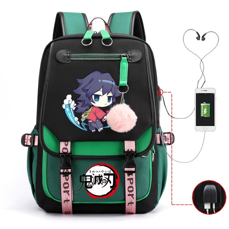Demon slayer ghost extermination column student schoolbag junior high school student primary school student middle school student backpack