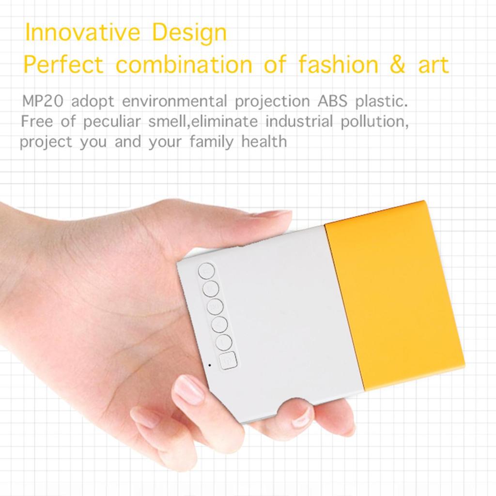 Mini LED Projector Supports 720P / 1080P Portable Video Projector with Built-in Speaker & Remote Control