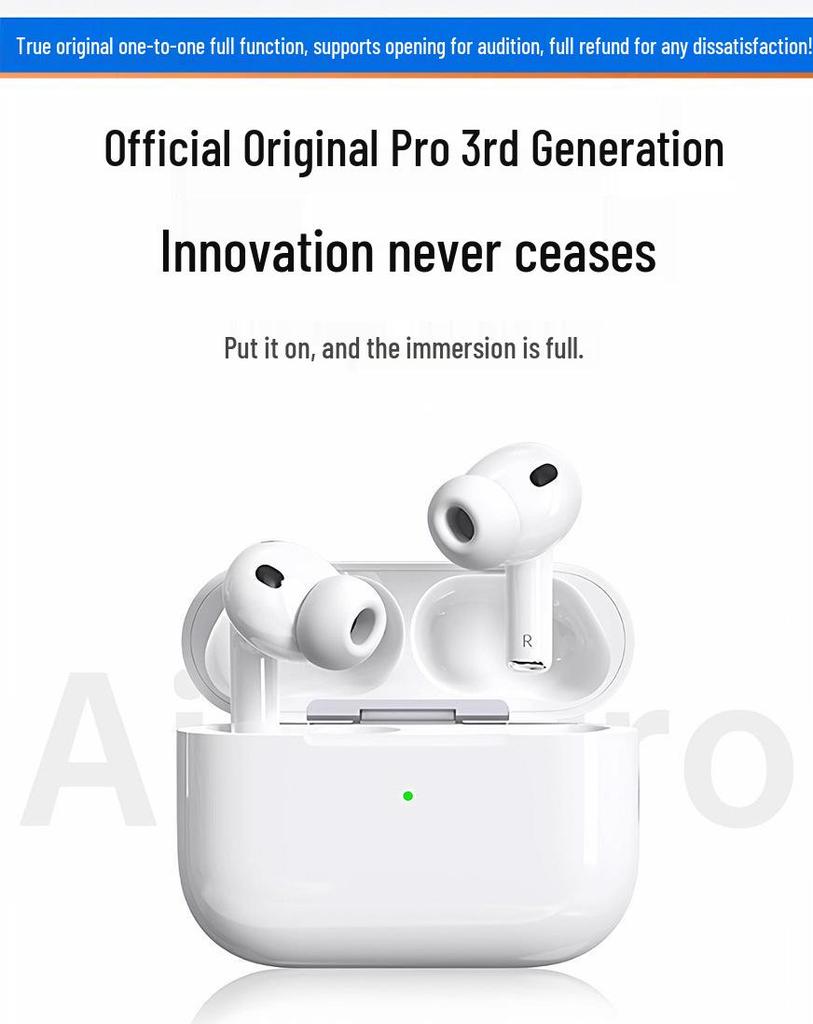 2025 Huaqiangbei Pro3 Bluetooth Earphones: Active Noise Cancelling for Apple Devices
