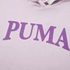 Puma Letter Print Casual Hoodie With Large Pockets Women hoodies Purple 682176-60