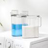 Sealed Laundry Detergent Jar Transparent Storage Bottle Detergent Powder Box Prevents Dampness for Laundry Room Bathroom