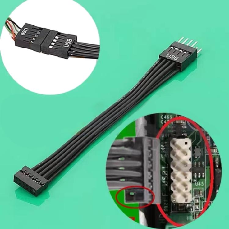 Mini USB 9Pin Switchig Line for Computer Mainboard to Chassis Adapter Converter Cable