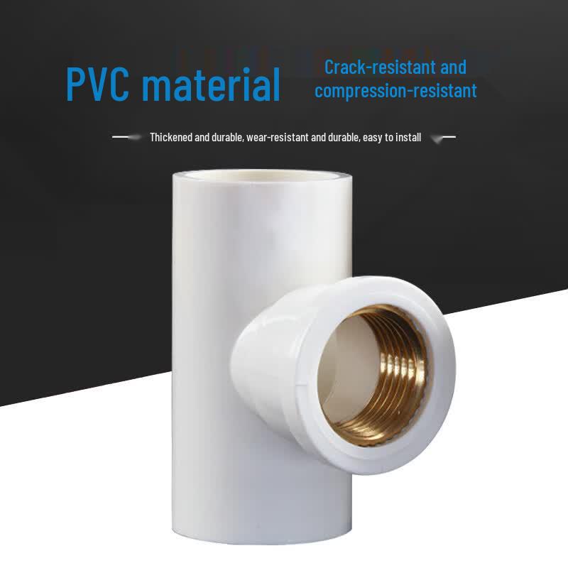 Deqi PVC Copper Insert Reducing Tee