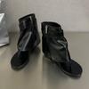 Mode Mode Zehenfreie Schuhe Damen Sandalen Stiefeletten für Damen Zehensandalen Damen Moderne Stiefel mit Schuhen zur Höhenvergrößerung