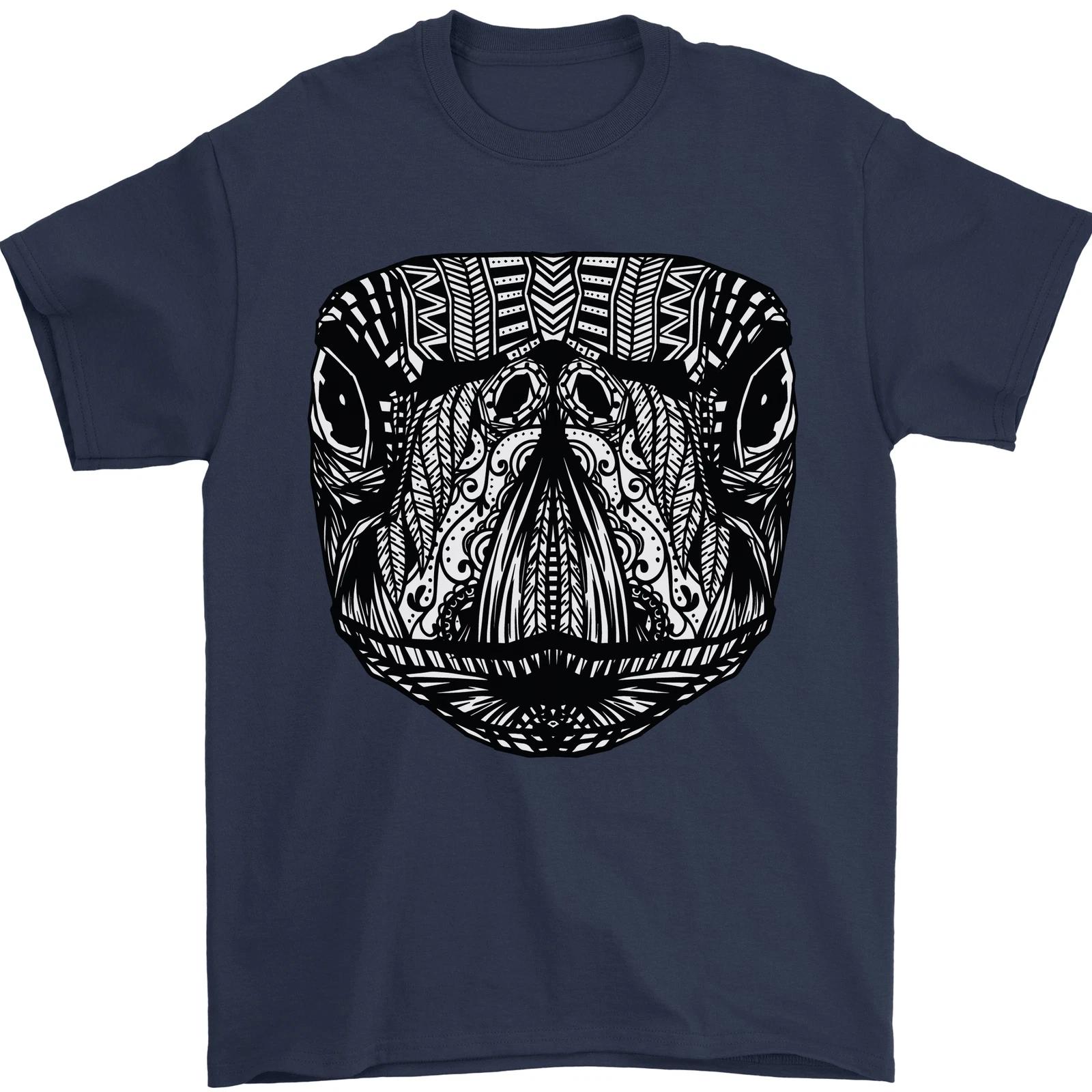 Turtle Mandala Art Tortoise Mens T-Shirt 100% Cotton S