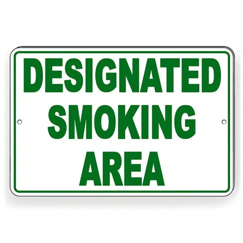 

Smoking Permitted Here Only Sign Weatherproof Metal Tin Plate No Fade Fade Proof for Outdoor Apartment Complex 20X30 різнокольоровий