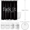 LB Fuck IT Get Naked Shower Curtain Black and White Funny Shower Curtains for Bathroom Decor Waterproof Polyester Fabric 60x72 inch Bathroom Set with