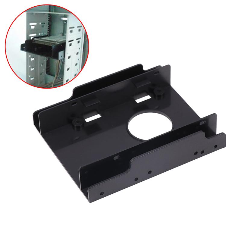 1 Sett Harddisk Intern Adapter Monteringssett Brakett Dobbel Stasjonær SSD Monteringsbrakett 2.5 Til 3.5 Tommers Harddiskbrakett