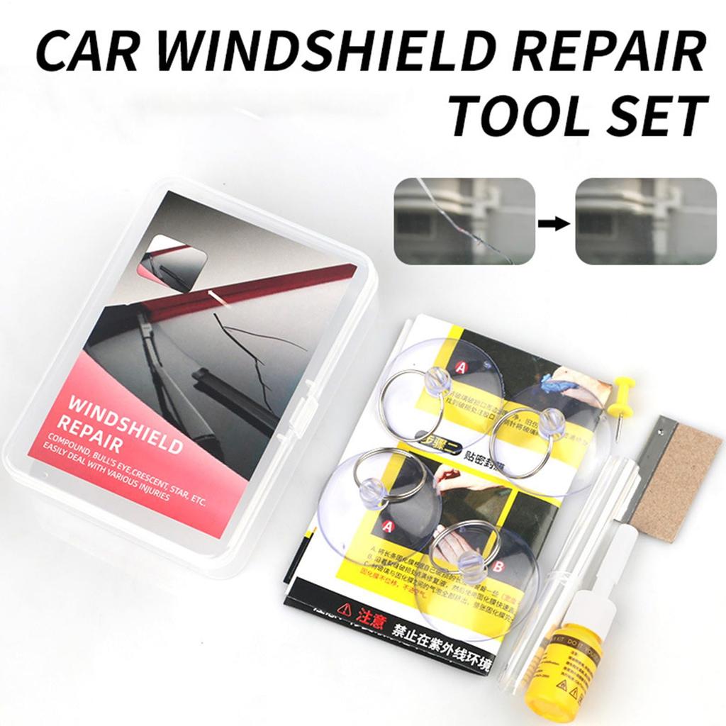 Window Crack Repair Kit, Windshield Crack Repair Kit, Windshield Crack Repair Fluid - Glasses
