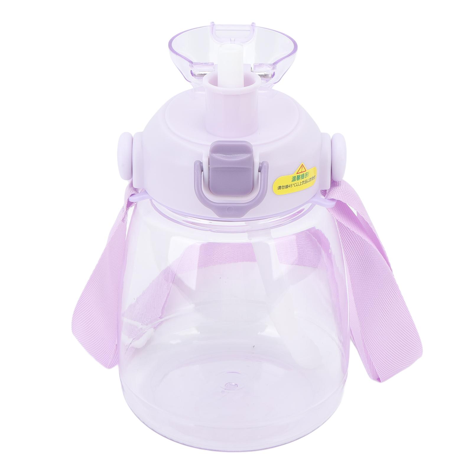 

Бутылка для воды 1100 мл с соломинкой, пластиковый кувшин для воды с ремешком, герметичный, непроливающийся, большая бутылка для воды