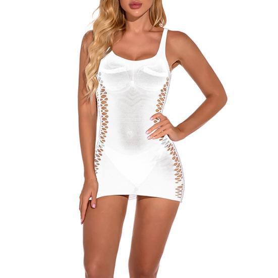 Underwear Dress Hollow Out Butt Lift Summer Pure Color Hip Wrap Night Dress for Bedroom