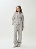 Antome Relaxed Ribbed Sweatpants (Melange Gray)