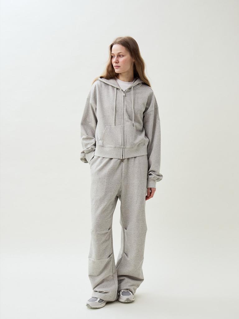 Antome Relaxed Ribbed Sweatpants (Melange Gray)