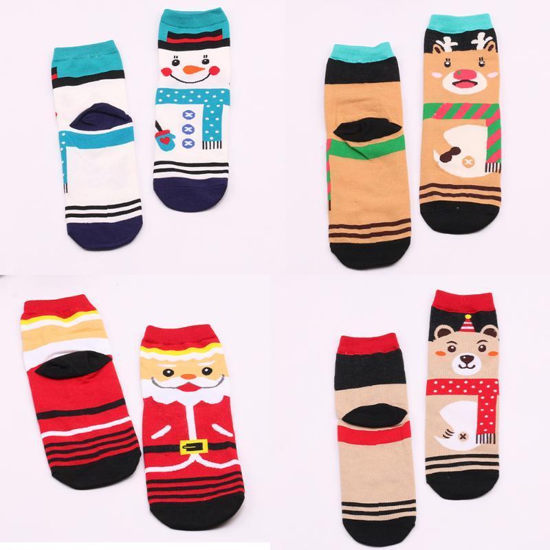 New Christmas Socks Creative Elk Snowman Elk Warm Mid Tube Socks Cartoon Christmas Series Winter Warm Cotton Socks Wholesale