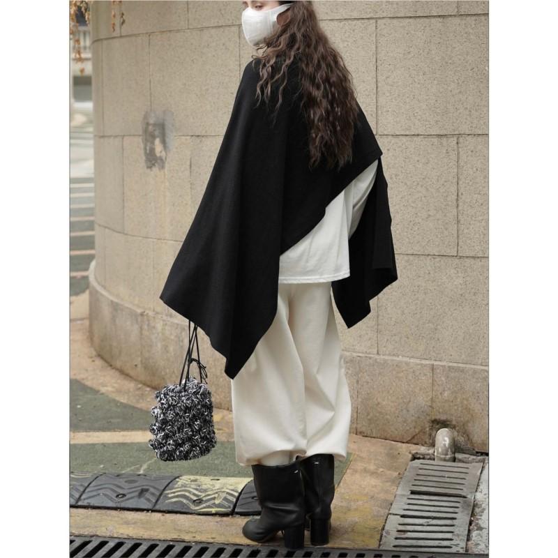 Johnature Autumn Winter French-style Fashionable Lazy Irregular Pullover Women Sweater Versatile Loose Comfortable Sweaters