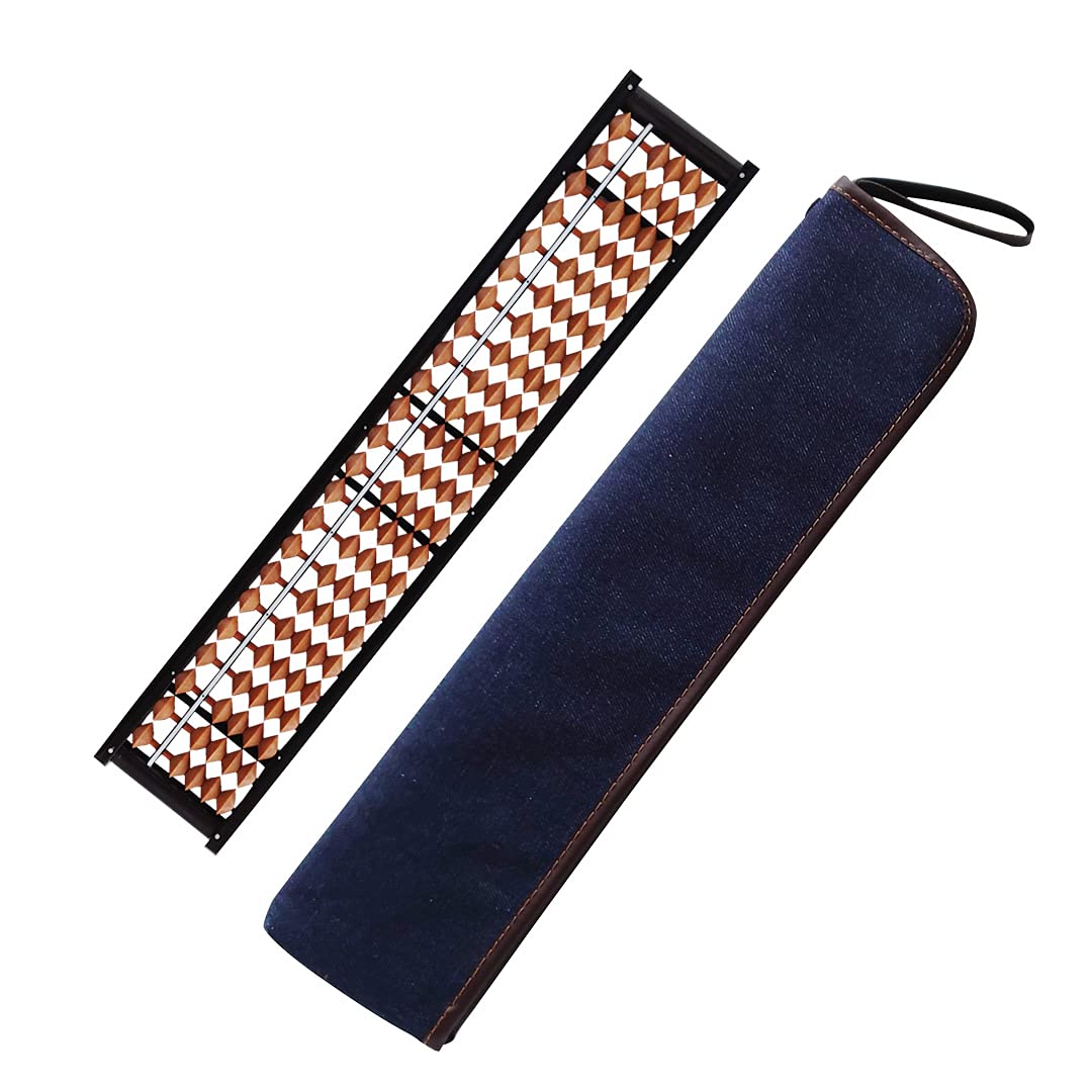 

Tomoe Abacus, 23 Digits, with Case (Jeans) FG3701, Kaba Bead