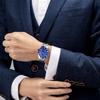 Men's Analog Waterproof Watch Stainless Steel Band Simple Stylish Silver Accessory