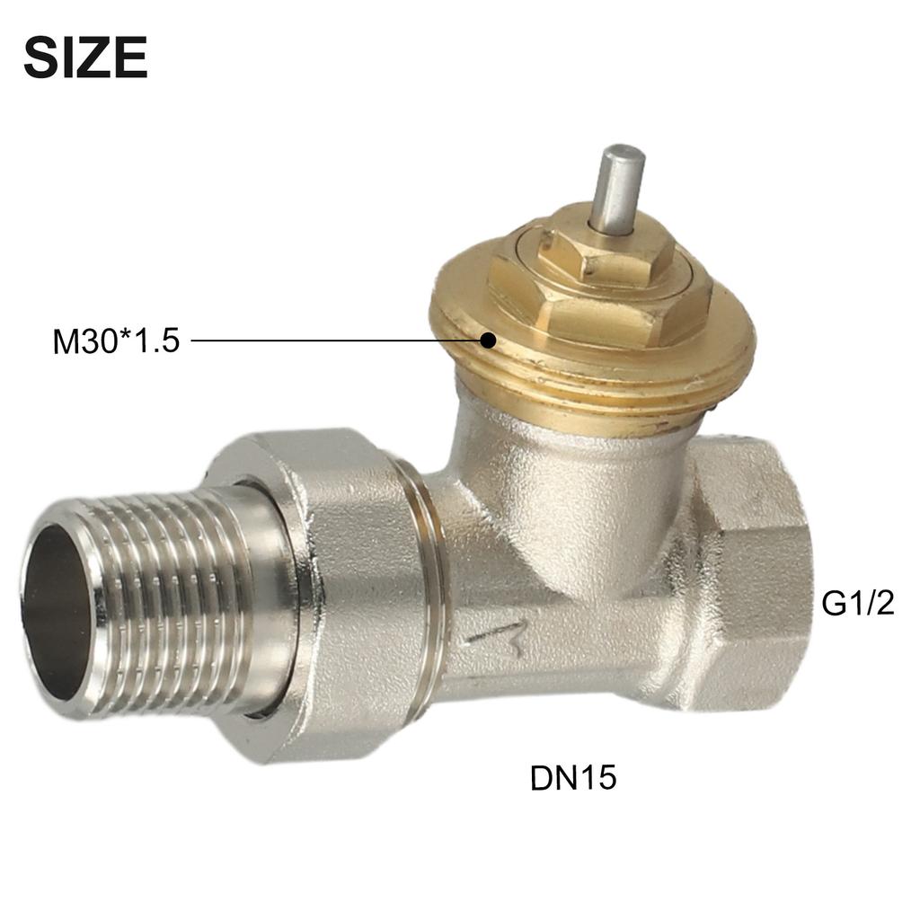 Self-Regulating Valve Brass Thermostatic Valve Brass Material Energy-Saving M30x1.5mm Thread For Energy Saving