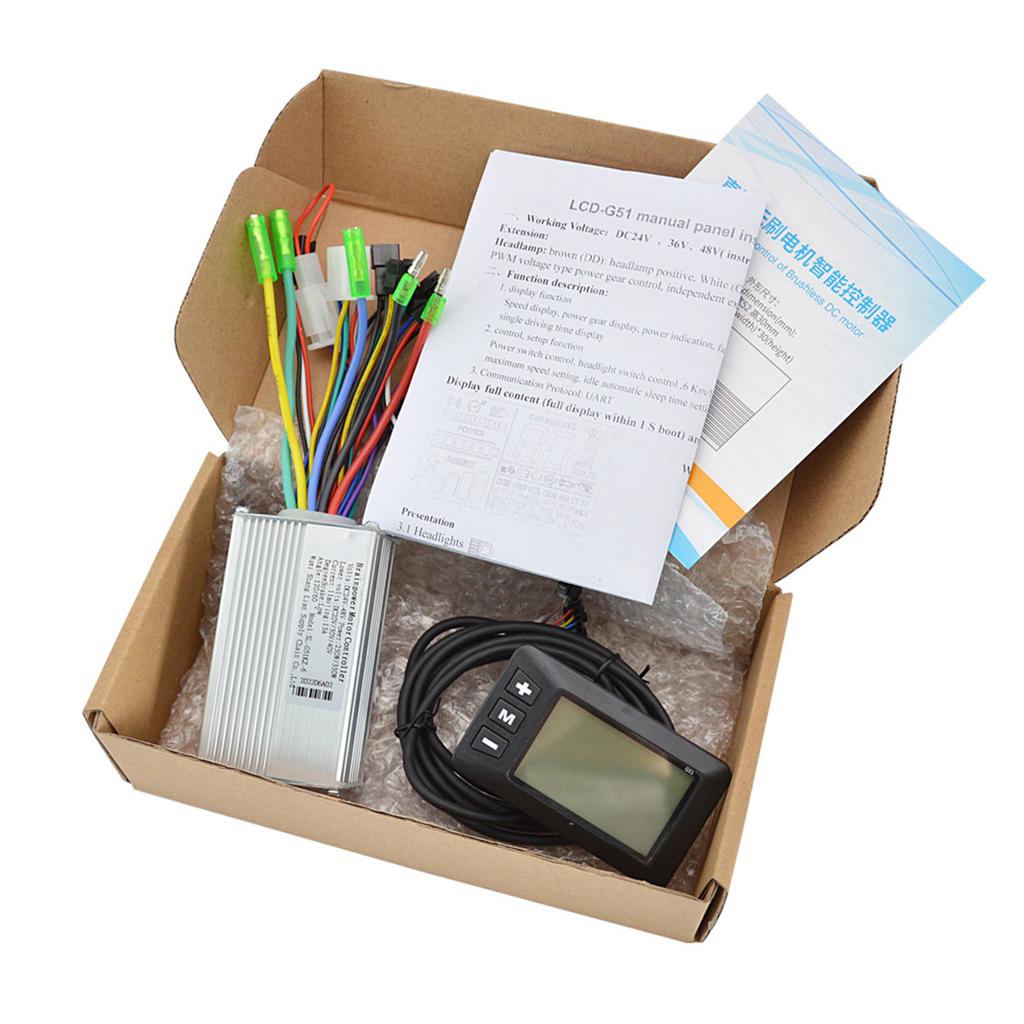 250W 350W 24 48V 36 60V Controler Motor Bicicletă Electrică cu Panou Afișaj LCD Kit Controler Viteză Motor Bicicletă Electrică Trotinetă