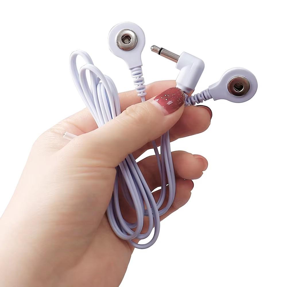 2.5mm Pin Connectors 2/4 Way Lead Wires for Electronic Muscle Stimulator Electrode Pads Connection Massage for TENS Unit