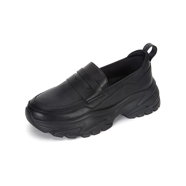 Mook Regina Cowhide Loafer Sneakers Black 516623302Aa