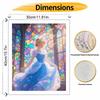 Disney Oil Painting Hand Painting Coloring Painting Handmade Diy Home Decoration Gift Princess Stained Glass