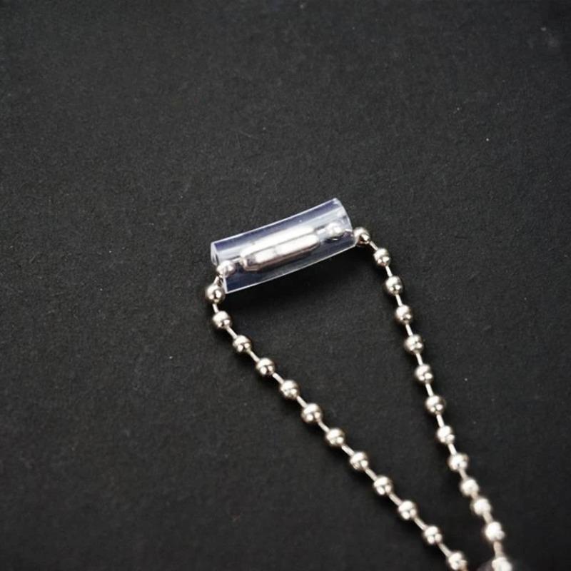 Xiaomi 10pcs Bead Chain Anti-lost Cover Pendant Chain Protective Cover Prevent Bag Ornament From Falling Off Key Ring Case