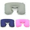 1Pc Inflatable Travel Air Cushion Neck Rest U Shape Plane Flight Portable Pillow