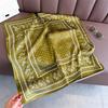 Fashion Scarf Women Silk Scarves Square Bandana Hijab Wrap Dot Designer Neckerchief Shawl Kerchief Hair Band Foulard Luxury
