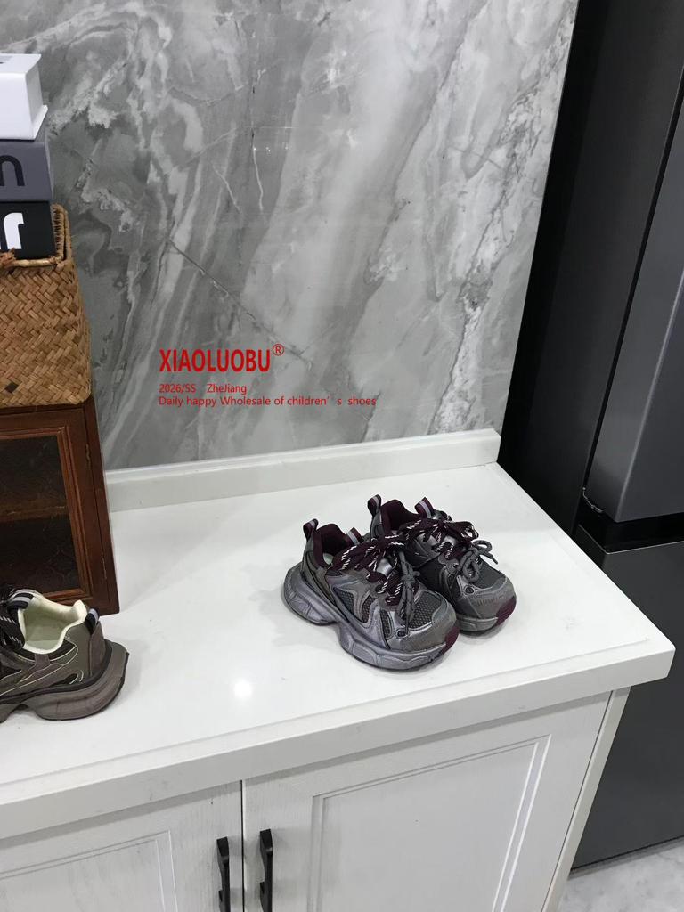 Kids' Cotton-Lined Retro Sneakers - Unisex Winter 2025 Casual Sports Shoes