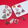 Fashion Rhinestone Garland Santa Claus Pin Jewelry Gift Christmas Brooches Christmas Decoration
