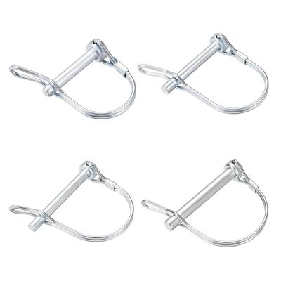 Uxcell 1/3/5 Piezas Pasador de Bloqueo de Eje con Orejeta 6mmx35/40/45/55mm 8mmx60mm Pasador de Acoplamiento para Remolques Agrícolas Arco de Césped y Jardín