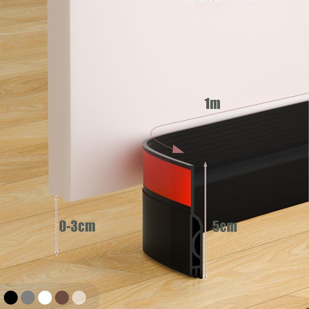 Self-adhesive Door Bottom Sealing Strip Soundproof Weather Stripping Draught Excluder Living Room