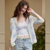 Bailuyu Spring V-Neck Long-Sleeve Knit Cardigan