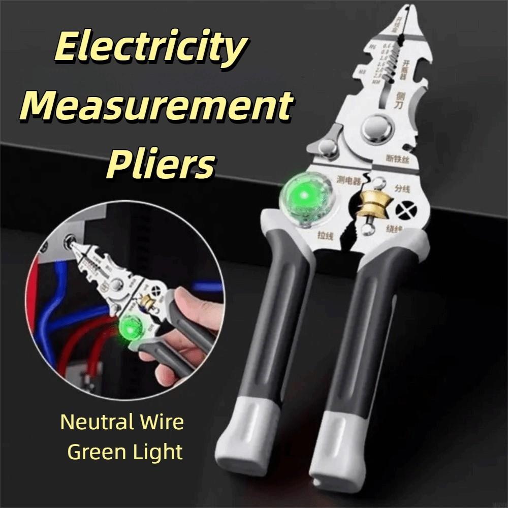 10 In 1 Electricity Measurement Pliers Intelligent Voltage Indicator Wire Stripper  Wire Pulling